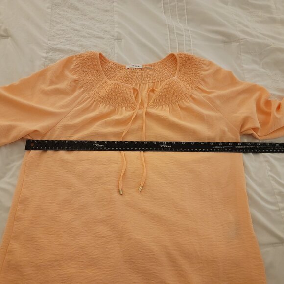 2 Calvin Klein Size Large 3/4 sleeve Boho Peasant Tops. Excellent Condition. - Picture 8 of 11